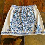Sophie Max Blue & White Floral Skirt Photo 1