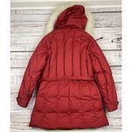 Cabela's Vintage Cabela’s Heavy Goose Down Parka w/ Fur Trim Hood Red Women’s‎ Sz 10 Med Photo 1