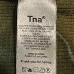 TNA Small Tie Dye Hoodie Thermal Waffle Knit Ice Dye Geo Stretch Stretchy Hippie Green Photo 8