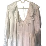 Top Shop White Cotton Dress Size 12 Photo 7