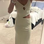 Shein grey/green dress cutout Gray Photo 0