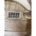 Chico's Vintage Metallic Silk Cardigan Embroidered Autumn Fall Cottagecore Floral Photo 6