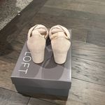 Loft New In Box  Pink Suede Block Heel Sandals Sz 7.5 Photo 4