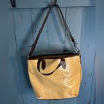Dooney & Bourke  Beige Woven Pattern Tote Bag Photo 2