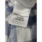 Rails  Brigitte Dress Womens Small Gingham Check Linen Blend Periwinkle Blue‎ Photo 5