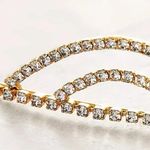 Anthropologie Jennifer Behr Elisabetta Tiara 12K Plated Gold Photo 2