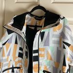 Free People Singing In The Rain Jacket Womens small Pastel Hooded Packable Multiple Photo 2