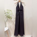 Eden Maids Bridesmaid Collection Black Halter Gown with crystals Size 6 NEW Photo 1