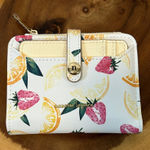 Nanette Lepore  Fruit Salad Bi-fold Wallet with removable ID insert 4x5 inches Photo 0