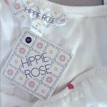 Hippie Rose  Tiered One Shoulder Top Red Blue Hearts NWT Photo 5