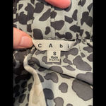 CAbi  Grey & Cream Spotted Pull On Mini Skirt Womens S Polka Dot Preppy Casual Photo 5