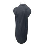 Equipment  100% Silk Black Short Sleeve Collar Mini Polo Shirt Shift Dress Size S Photo 1