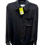L'Academie Long Sleeve Button Down Lenae Tunic Shirt Black Women's Size XS Photo 1
