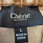 Cherie Los Angeles Cargo Mini Dress Size Large EUC Tan Photo 3