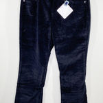 Bandolino Womens Black Velvet Velour Y2K Bootcut Pants Size 12 NWT Grunge Emo Photo 0