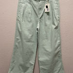 a.n.a . Light Green High-Rise Wide-Leg Pants Photo 0