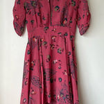 Free People  Pink Butterfly Floral Print Mini Dress 6 Photo 0