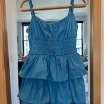 Aritzia  Blue Tiered Mini Dress Photo 1