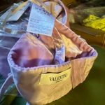 Valentino Velvet Halter Crop Top In Water Lilac Purple Size 10 Photo 2