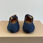 Madewell The Remy Mary Jane Flat in Dark Denim Multi, Size 6.5 Photo 4