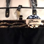 Black Glam Tote with Gold "BLING" Detailing Photo 3