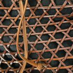 Talbots Woven Brown Leather @ Black Linen Lined Crossbody Bag, size 12x10 Photo 6