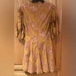 Keepsake the Label Lace Overlay‎ Mini Dress in Golden Yellow Brown Size Small Photo 5