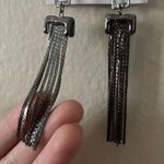 Beautiful Shiny Tassel Drop Party Formal Earrings Gray Photo 2