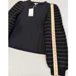 Splendid NEW  Sweatshirt Womens Medium Sequin Stretch Whimsigoth Dark Romantic Photo 5