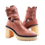 Free People NEW  Jesse Cutout Platform Boot Womens Size 41 English Tan Photo 1