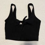Lush Clothing ✨ Lush Women’s Black Front Tie Crop Tank Top Small Photo 0