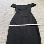 Talula Aritzia  Criss-Cross Bodycon Off Shoulder Midi Dress S - Black Photo 5