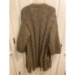 POL  Oversized Long Cardigan Sweater Duster Green Size Medium Lagenlook Boho Chic Photo 3