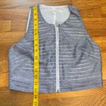 Rachel Rachel Roy Women’s 0 Seaside Striped Zipper Crop Top Shirt Corporatecore Blue Photo 3