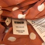 Reformation Gilly Romper Short Sleeve Pockets Polka Dot Pink White 0 Photo 4