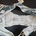 Aerie  Green and Gold Print Bikini Bottoms NWT Size Small Full Coverage Bottoms Photo 12