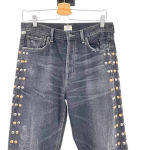 Citizens of Humanity  Gia Jeans Studded Dark Tempest Black Denim Size‎ 29 Photo 5