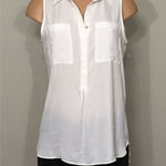 White House | Black Market New. WHBM white blouse. NWOT Photo 0