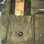 Unbranded army green canvas messenger purse adjustable strap cute details Photo 9