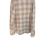 Sonoma  XL beige white plaid button down fleece shacket Photo 3