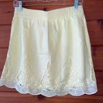 BK Yellow Linen Skirt Size Small Photo 3
