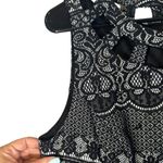 Eliza J Black Floral Lattice Sleeveless Formal Sheath Dress Women Sz 10 Photo 2