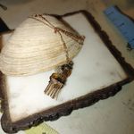 Vintage 12K Gold Moveable Intricate Pendant Necklace 14K GF Chain Pearl Accents Photo 11