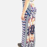 Jealous Tomato Boho Print Wide Leg High Rise Pants Women's Small Tribal Aztec Ikat Patchwork Photo 7