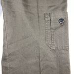 J. Jill Cropped Wide Leg Cargo Pants Ribbed Cotton Beechwood Size 10P Brown Photo 3