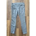Athleta Ponte Moto 2.0 Travel Pants Size 10 Snap Button Grey Stretch Photo 1