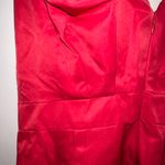 DO+BE Red Ruffle V Neck Dress Photo 4