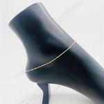 ❤️ 10k Gold Ankle Bracelet ❤️ Singapore Dainty Feminine Bracelet ❤️ Anklet 10” Photo 1