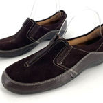 Naturalizer Natural Soul 7.5 Ferva Loafers Brown Suede Leather Zip up Flats Photo 0