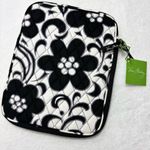 Vera Bradley Night & Day Black and White Floral Quilted Tablet Sleeve Photo 1